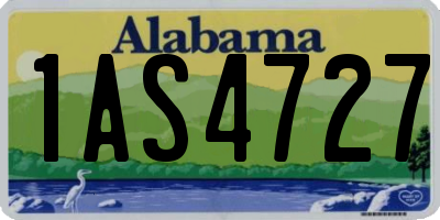 AL license plate 1AS4727