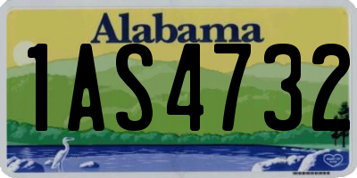 AL license plate 1AS4732