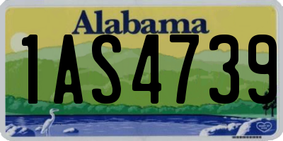 AL license plate 1AS4739