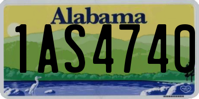 AL license plate 1AS4740