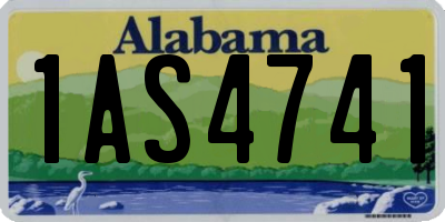 AL license plate 1AS4741