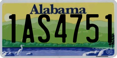 AL license plate 1AS4751