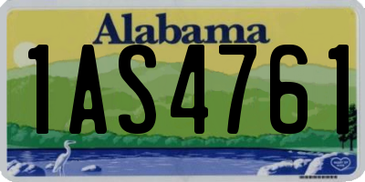AL license plate 1AS4761