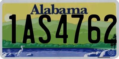 AL license plate 1AS4762