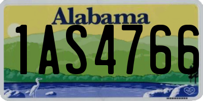 AL license plate 1AS4766