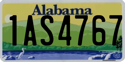 AL license plate 1AS4767