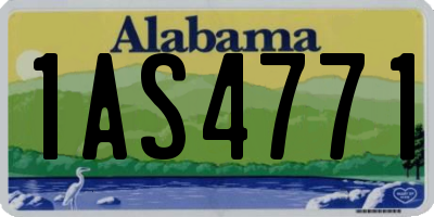 AL license plate 1AS4771