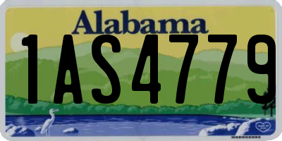 AL license plate 1AS4779