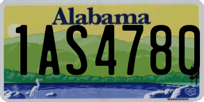 AL license plate 1AS4780
