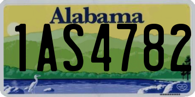 AL license plate 1AS4782