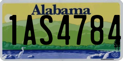 AL license plate 1AS4784