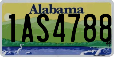AL license plate 1AS4788