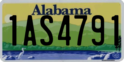 AL license plate 1AS4791