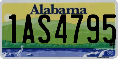 AL license plate 1AS4795