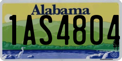 AL license plate 1AS4804