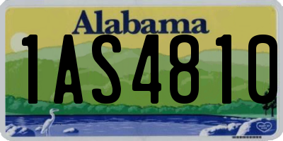 AL license plate 1AS4810
