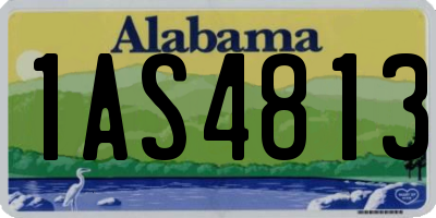 AL license plate 1AS4813