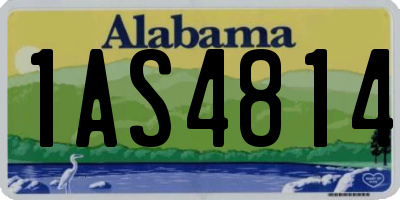 AL license plate 1AS4814