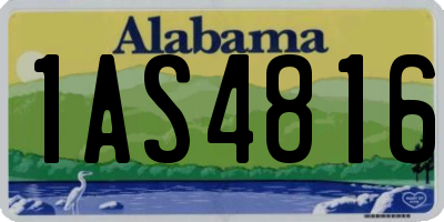 AL license plate 1AS4816