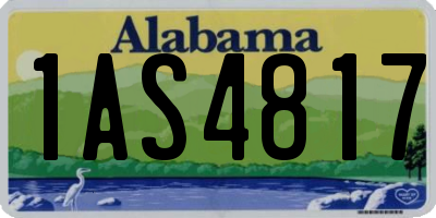 AL license plate 1AS4817