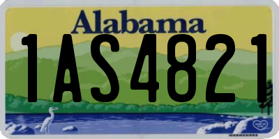AL license plate 1AS4821