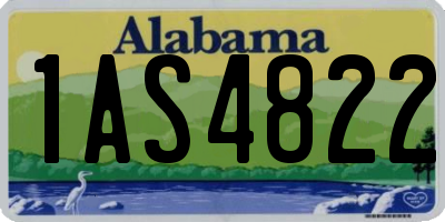 AL license plate 1AS4822