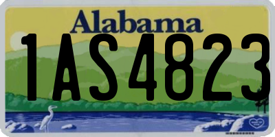 AL license plate 1AS4823