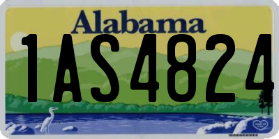 AL license plate 1AS4824