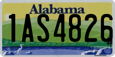 AL license plate 1AS4826