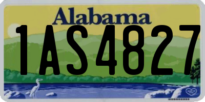 AL license plate 1AS4827