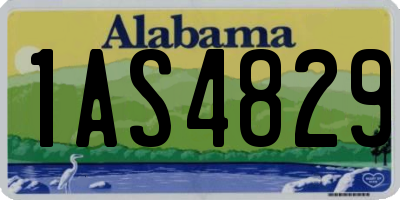 AL license plate 1AS4829