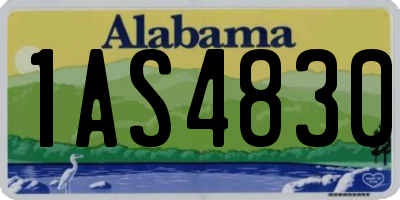 AL license plate 1AS4830