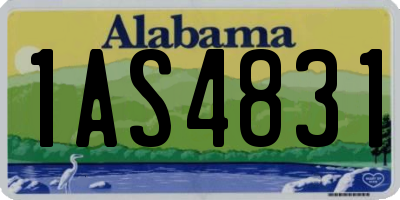 AL license plate 1AS4831