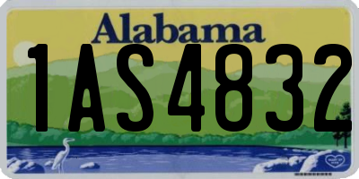AL license plate 1AS4832