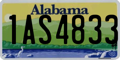 AL license plate 1AS4833
