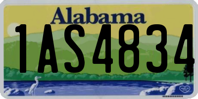 AL license plate 1AS4834