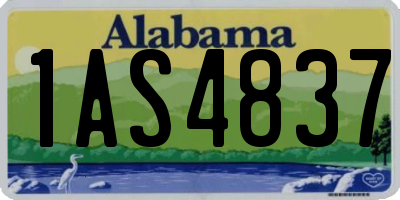 AL license plate 1AS4837