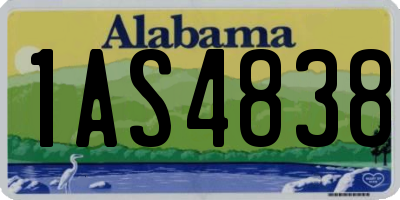 AL license plate 1AS4838
