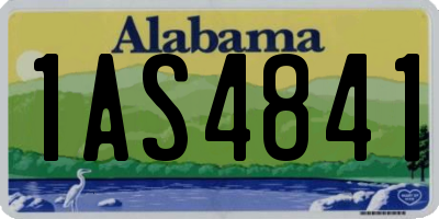 AL license plate 1AS4841
