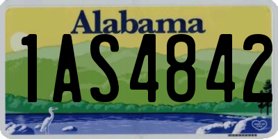 AL license plate 1AS4842