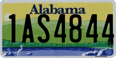 AL license plate 1AS4844