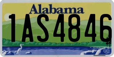 AL license plate 1AS4846