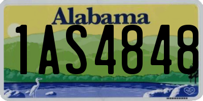 AL license plate 1AS4848
