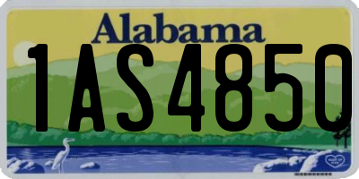 AL license plate 1AS4850