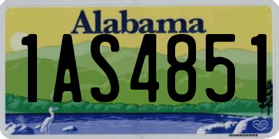 AL license plate 1AS4851