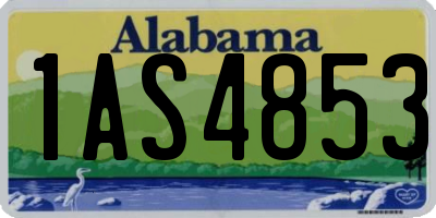 AL license plate 1AS4853