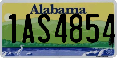 AL license plate 1AS4854