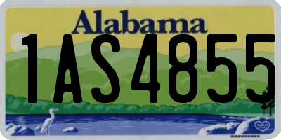 AL license plate 1AS4855