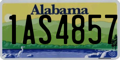 AL license plate 1AS4857