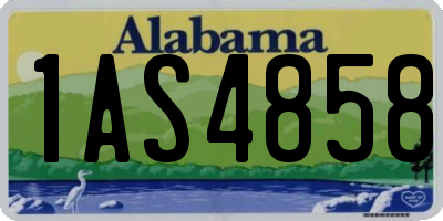 AL license plate 1AS4858